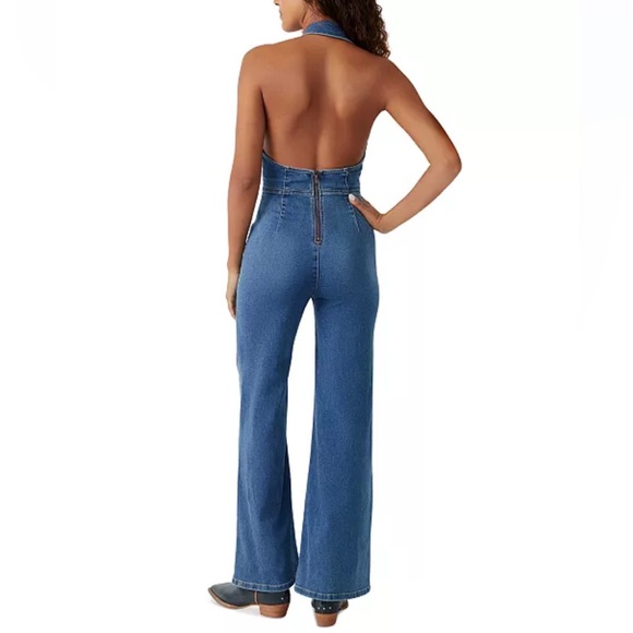 Free People Denim Junpsuit - Picture 4 of 9